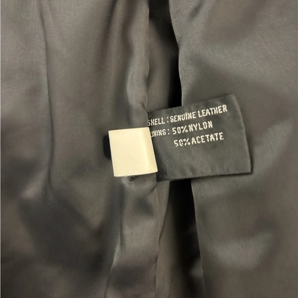 VTG 80s Leather Blazer by Tibor - Picture 5 of 10
